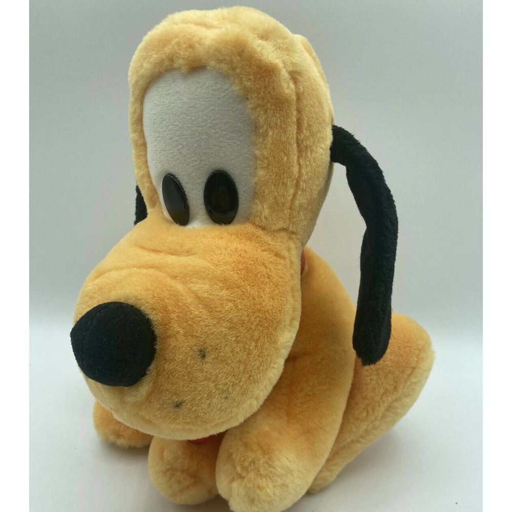 Pluto Dog Plush Stuffed Animal Disneyland Disney Parks 10" Pet Stuffie Lovey Dog